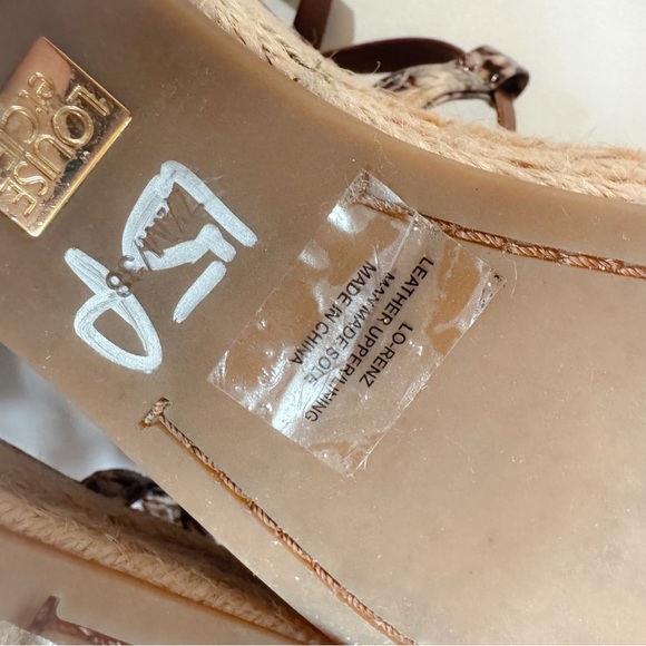 Louise et Cie snakeskin laceup platform strappy sandal ❤️ - Picture 9 of 11